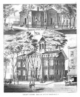 Kingston City Court House, County Clerks & Surrogates Office, Ulster County 1875